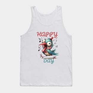 Funny Happy Bird Day Tank Top